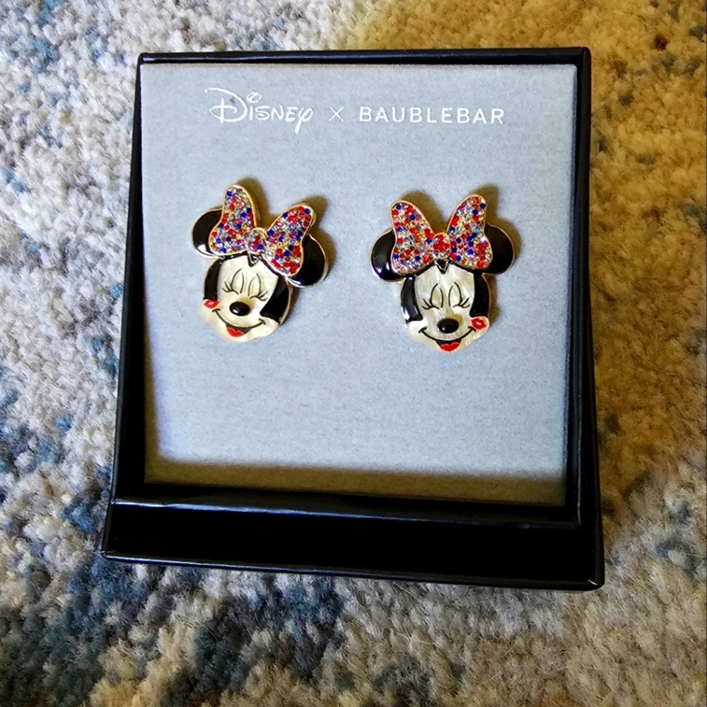 Disney + BAUBLEBAR, NIB, Minnie earrings